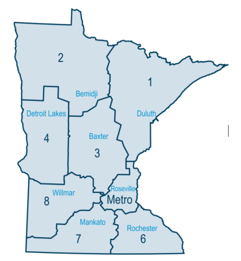 Mn Dot Map