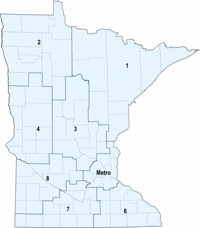 Figure 4-6: Minnesota's area transportation partnerships